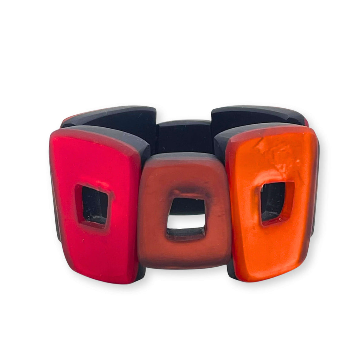 Chilli Hollow Squares Matte Bangle