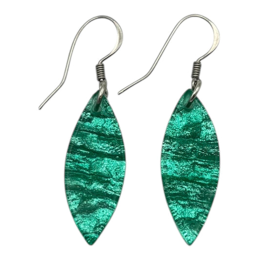 Crystal Aztec Petal Shiny Fish Hook Earrings | The Jewellery Stop