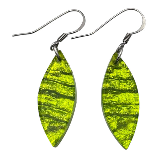 Zest Aztec Petal Shiny Fish Hook Earrings | The Jewellery Stop