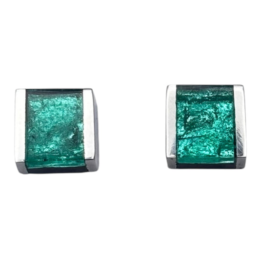 Crystal Ribbons Shiny Stud Earrings