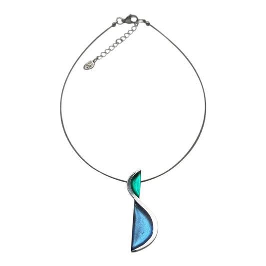 Crystal Hourglass Shiny Pendant | The Jewellery Stop