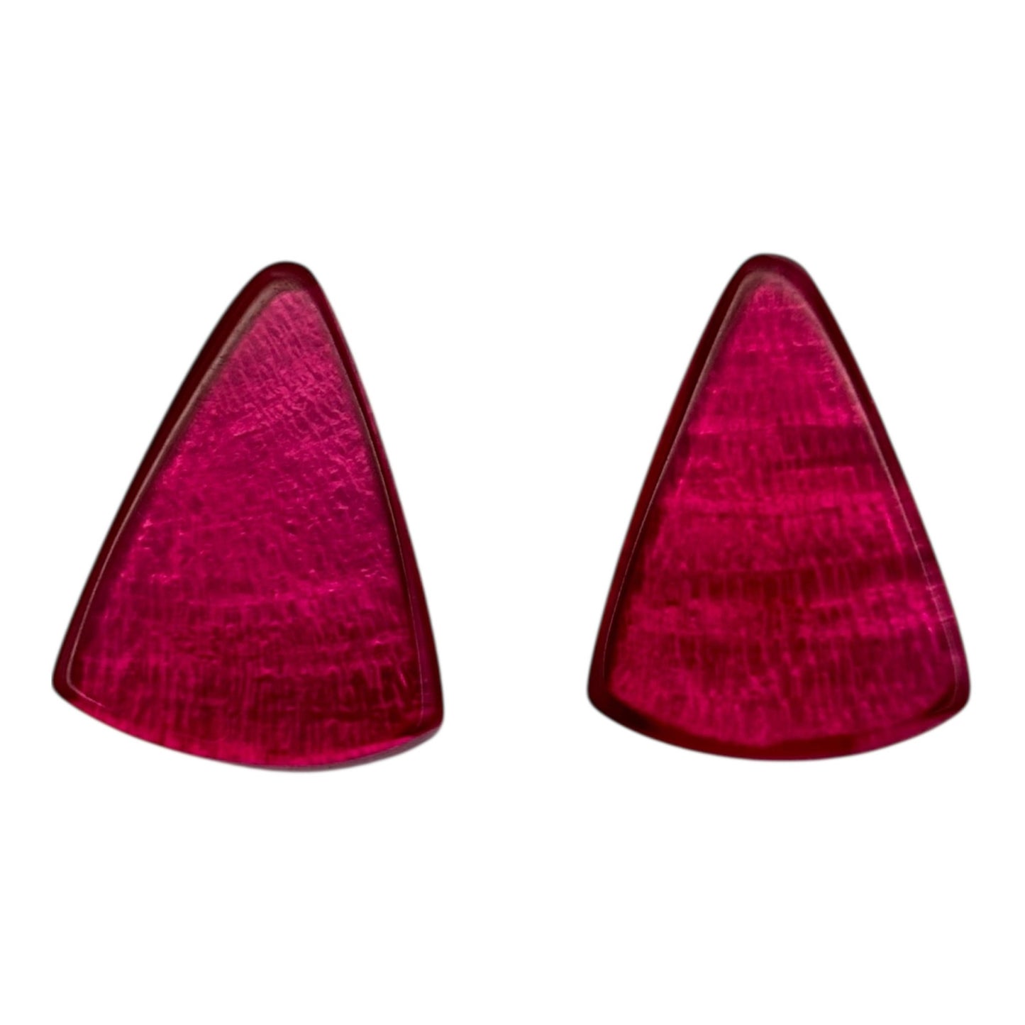 Pink Shell Cones Shiny Stud Earrings | The Jewellery Stop