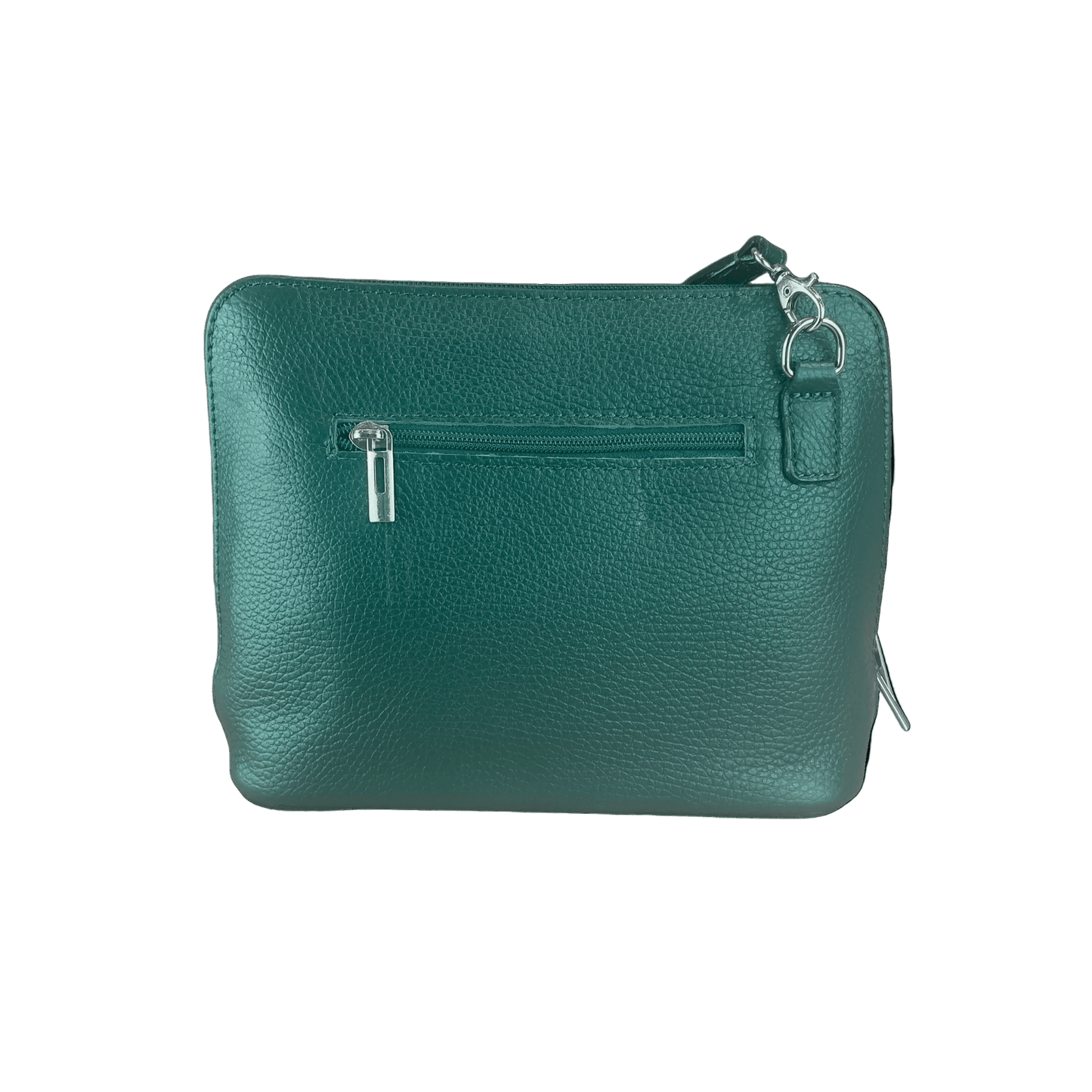Dark Teal Italian Leather Crossbody Bag | The Jewellery Stop