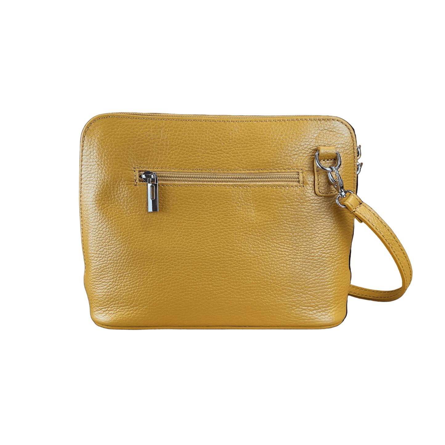 Mustard Italian Leather Crossbody Bag | The Jewellery Stop