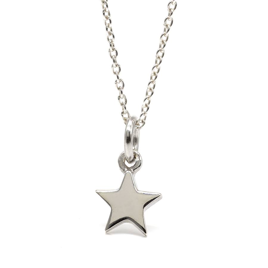 Sterling Silver Star Pendant On Chain | The Jewellery Stop