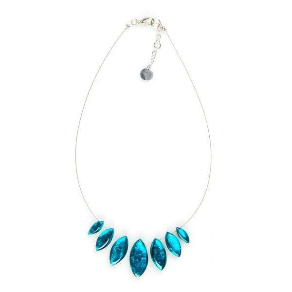 Teal Petal Classic Necklace