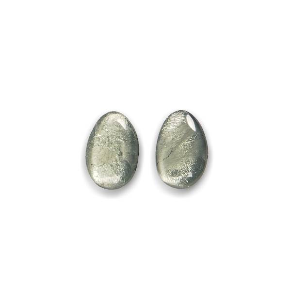 Moss Antique Pebble Stud Earrings | The Jewellery Stop