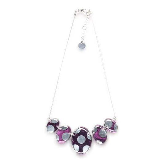 Purple Polka Dot Necklace