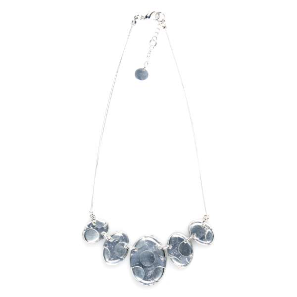 Silver Polka Dot Necklace