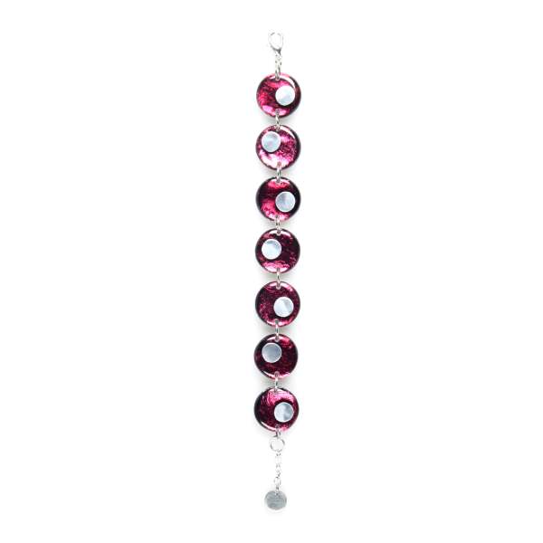 Pink Stacked Circle Bracelet | The Jewellery Stop