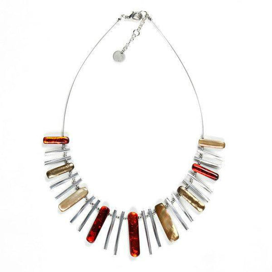 Toffee Shell Variants Match Sticks Necklace | The Jewellery Stop