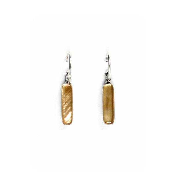 Toffee Shell Variants Match Sticks Fish Hook Earrings | The Jewellery Stop