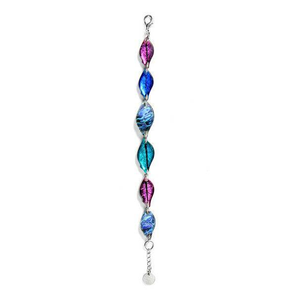 Peacock Skeletal Leaf with Shell Bracelet | The Jewellery Stop
