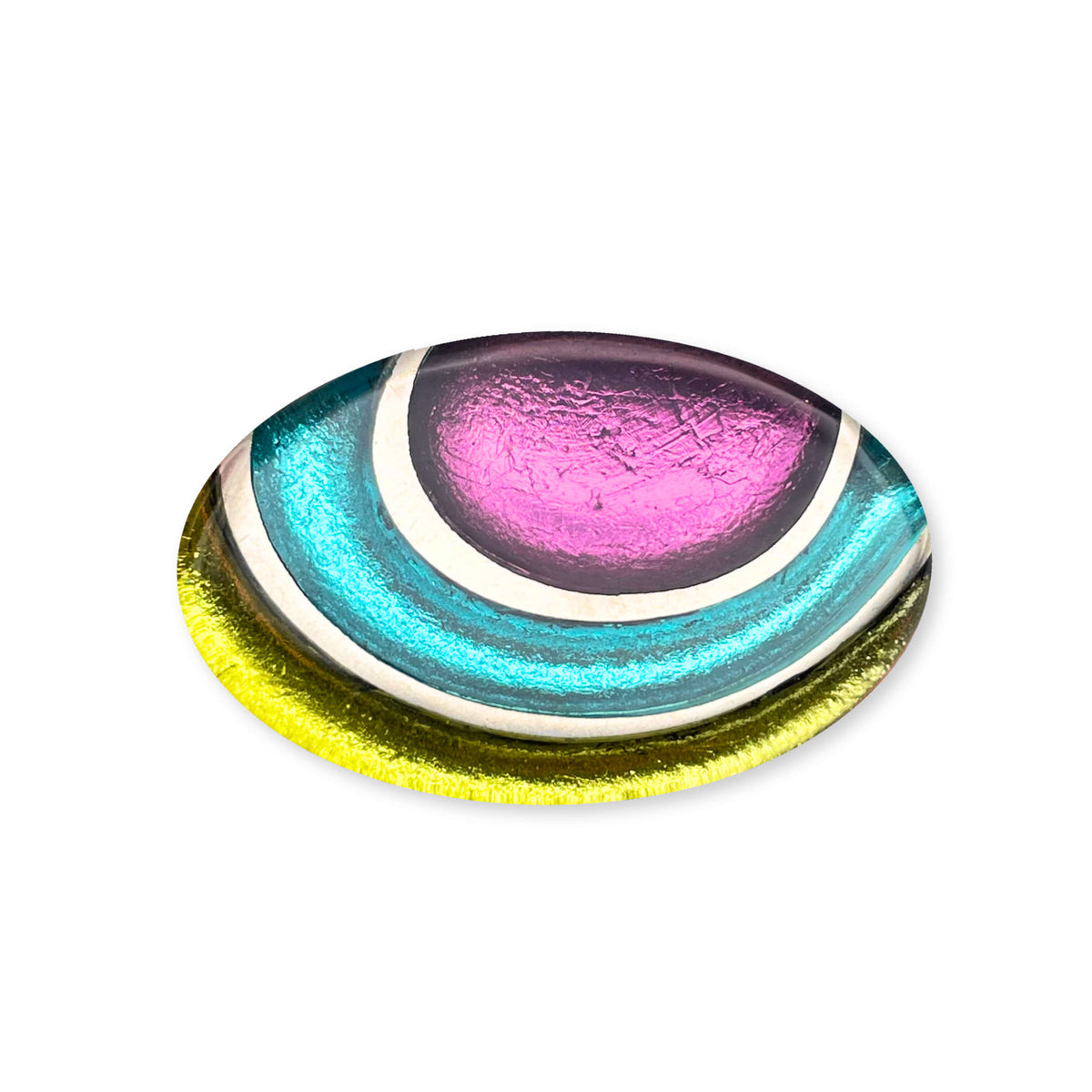 Kingfisher Oval Swirl Brooch