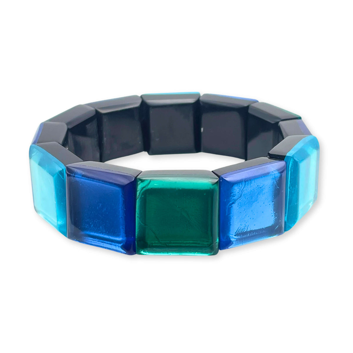 Mediterranean Square Buttons Bangle