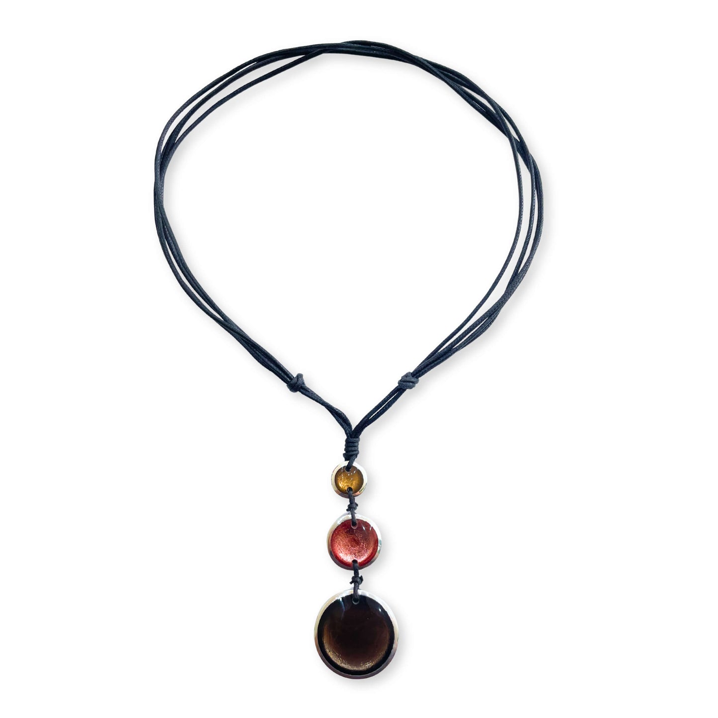 Old Rose Aluminium Pebble 3 Drop Pendant