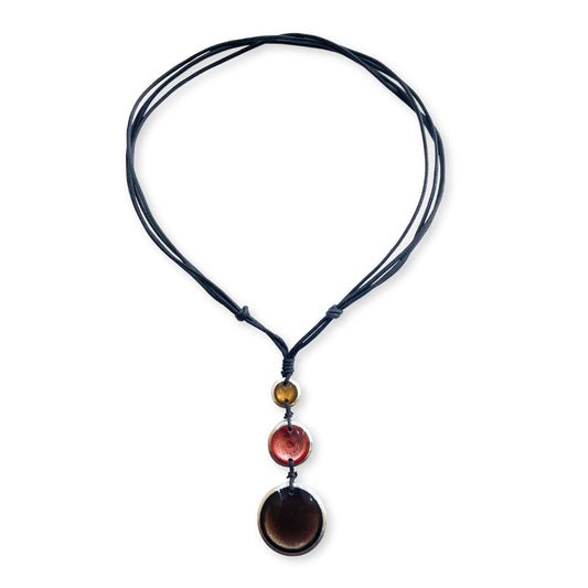Old Rose Aluminium Pebble 3 Drop Pendant