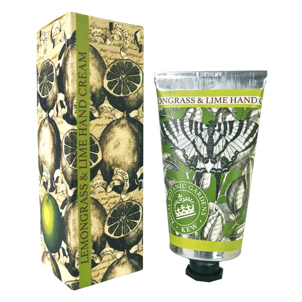 Kew Gardens 75ml Hand Cream - Lemongrass and Lime | The Jewellery Stop