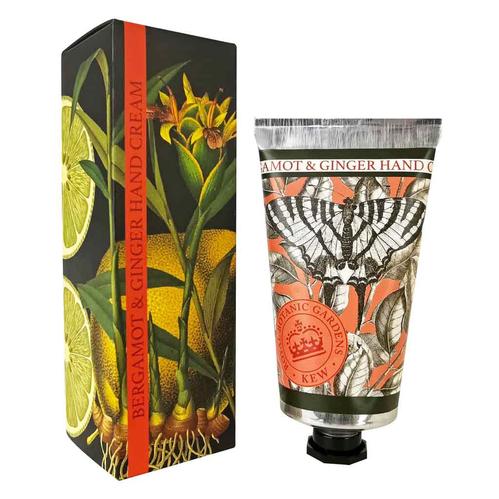 Kew Gardens 75ml Hand Cream - Bergamot and Ginger | The Jewellery Stop
