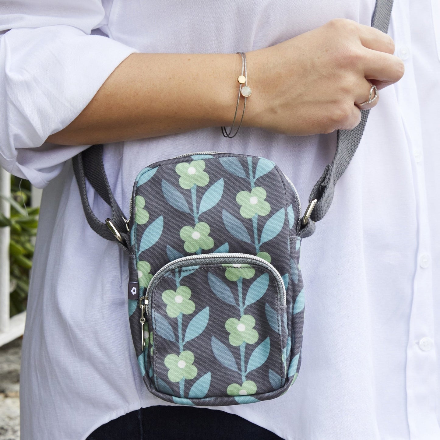 Siena Oil Cloth Mini Crossbody Bag | The Jewellery Stop