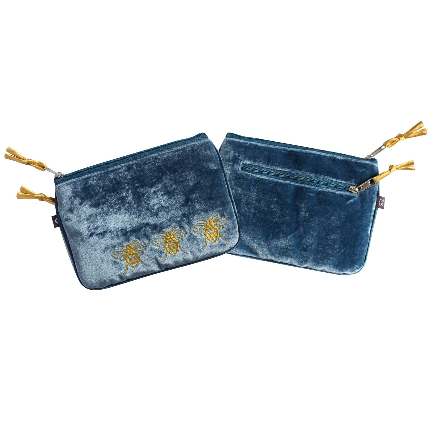 Teal Bee Velvet Juliet Purse | The Jewellery Stop