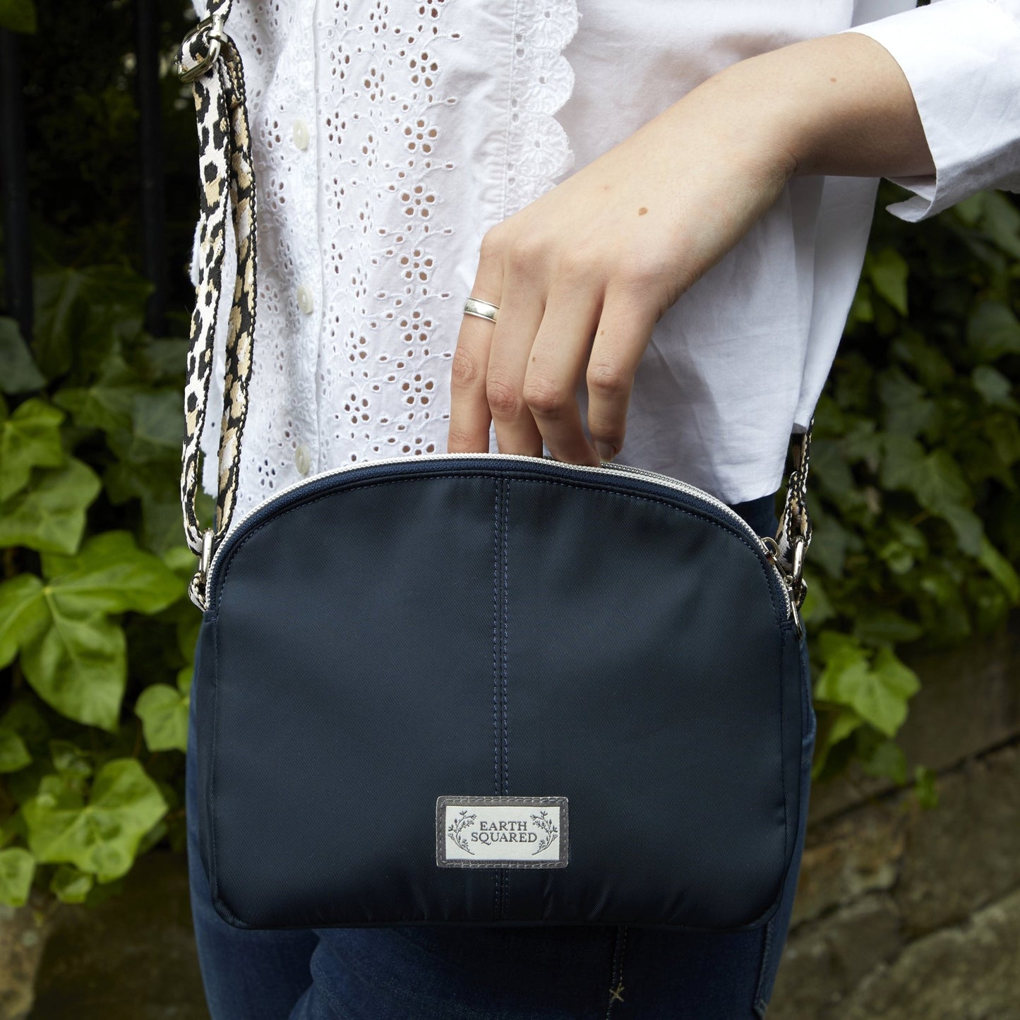 Black Leopard Voyage Halfmoon Bag | The Jewellery Stop
