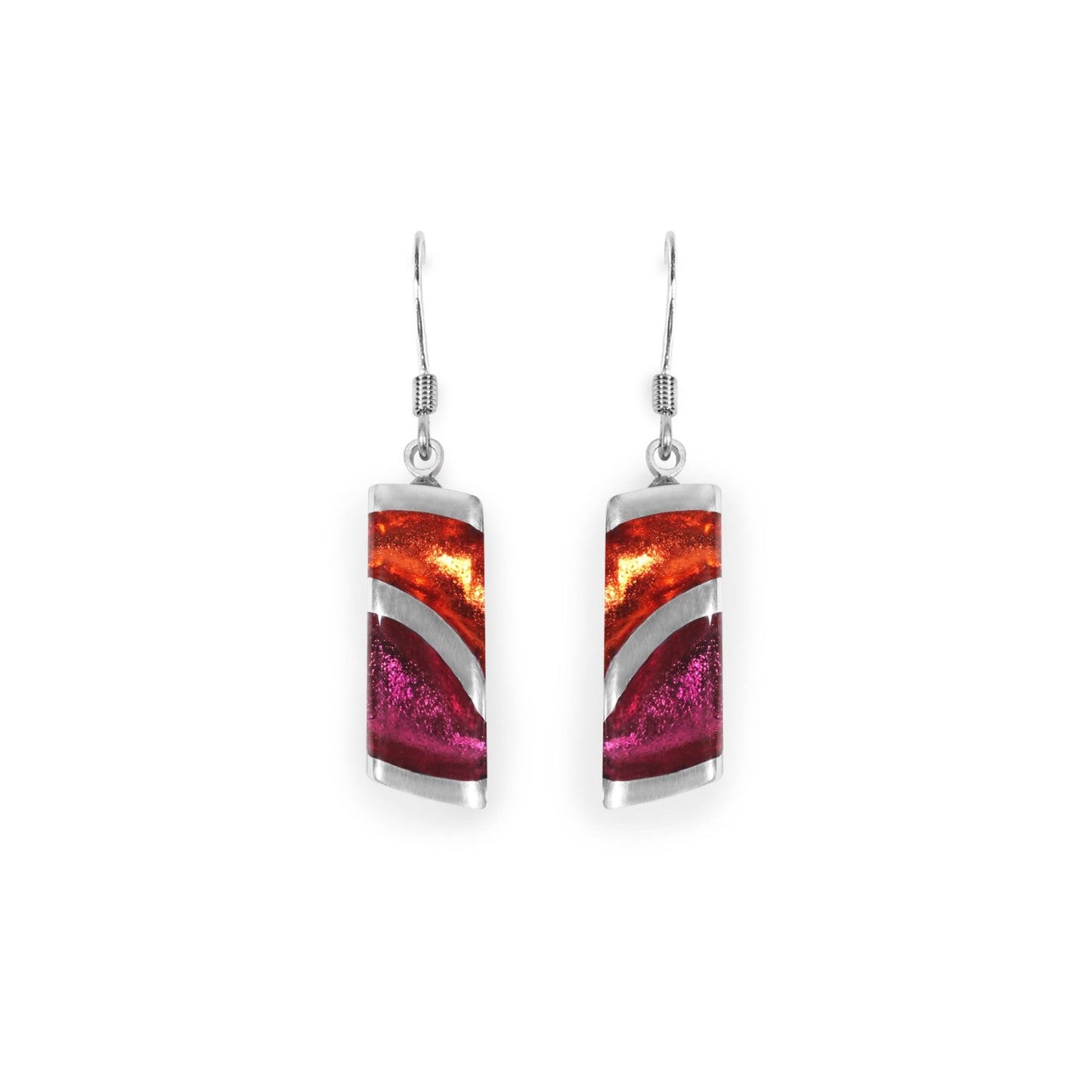 St Tropez Lava Shiny Fish Hook Earrings | The Jewellery Stop
