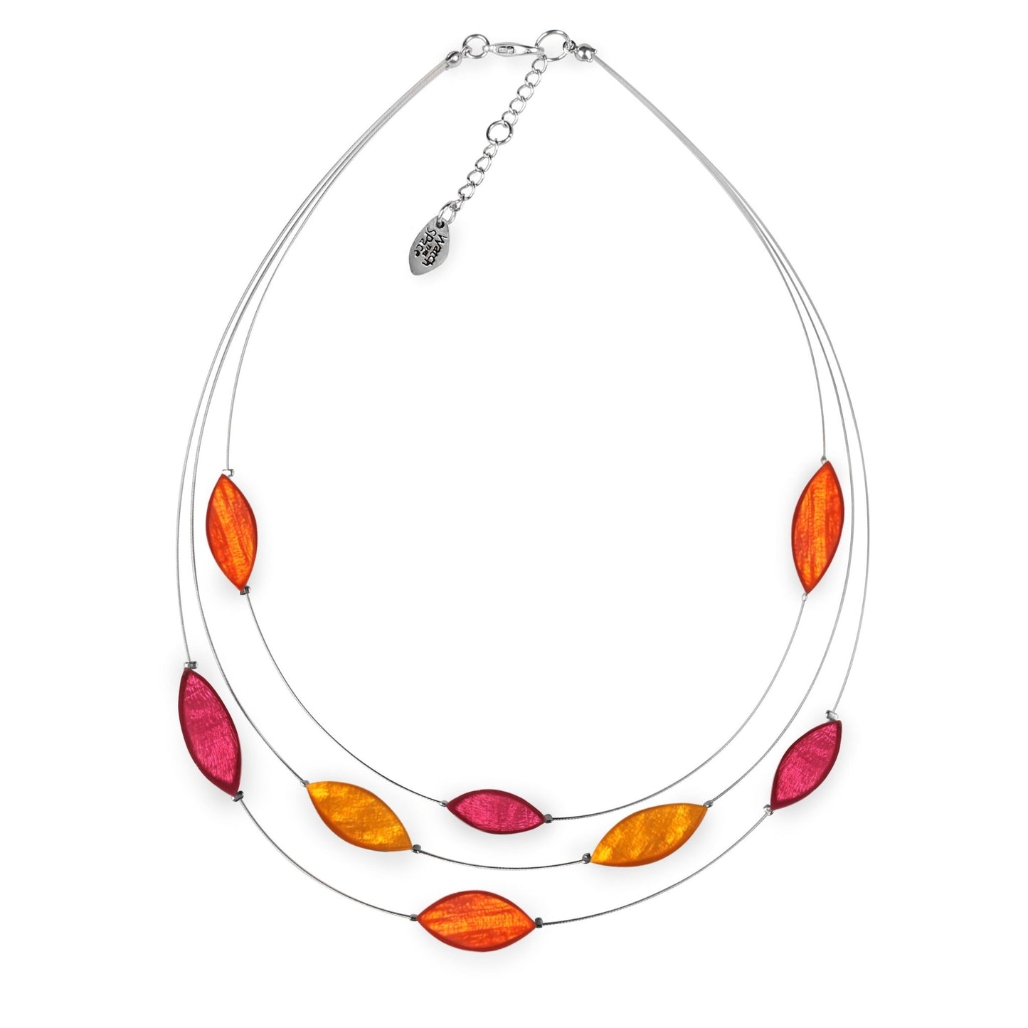 St Tropez Petal Shiny Necklace | The Jewellery Stop
