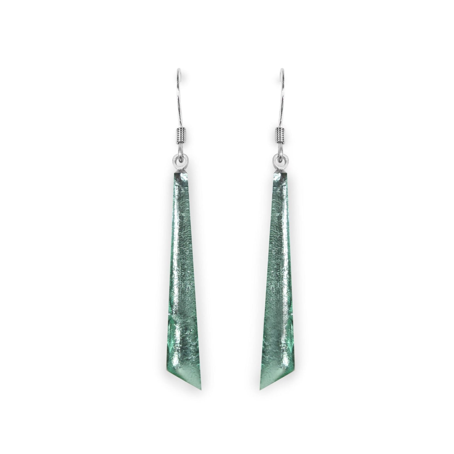 Bluebell Icicle Shiny Long Fish Hook Earrings | The Jewellery Stop
