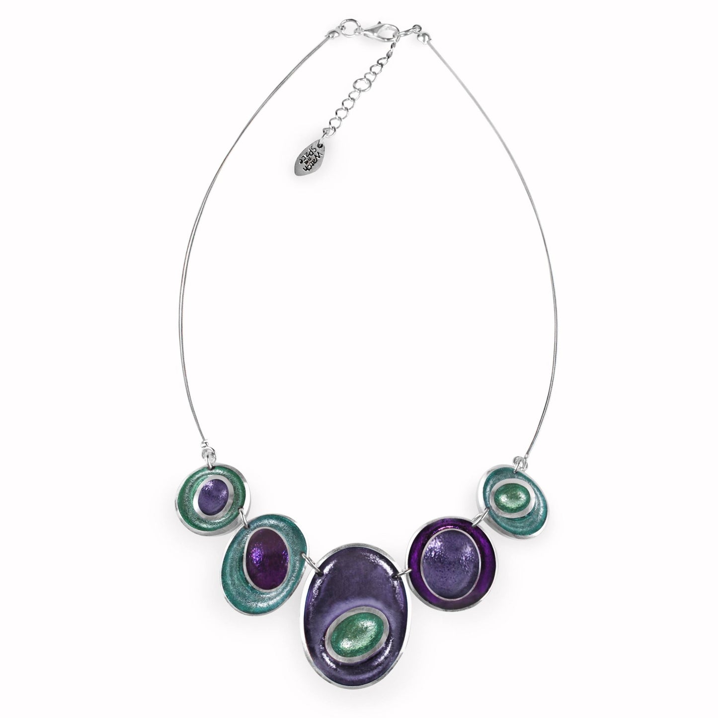 Bluebell Organic Circles Shiny Necklace | The Jewellery Stop
