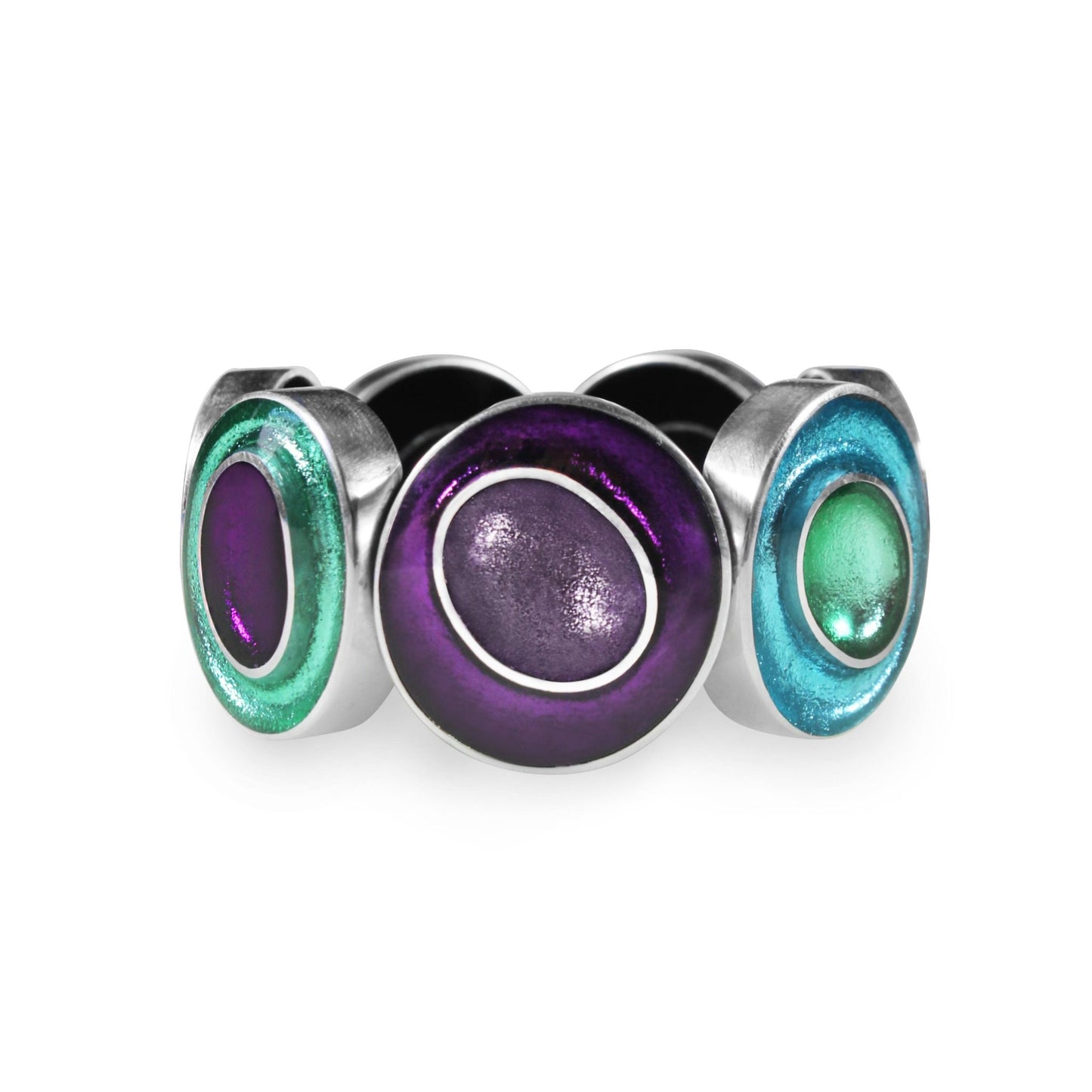 Bluebell Organic Circles Shiny Bangle | The Jewellery Stop