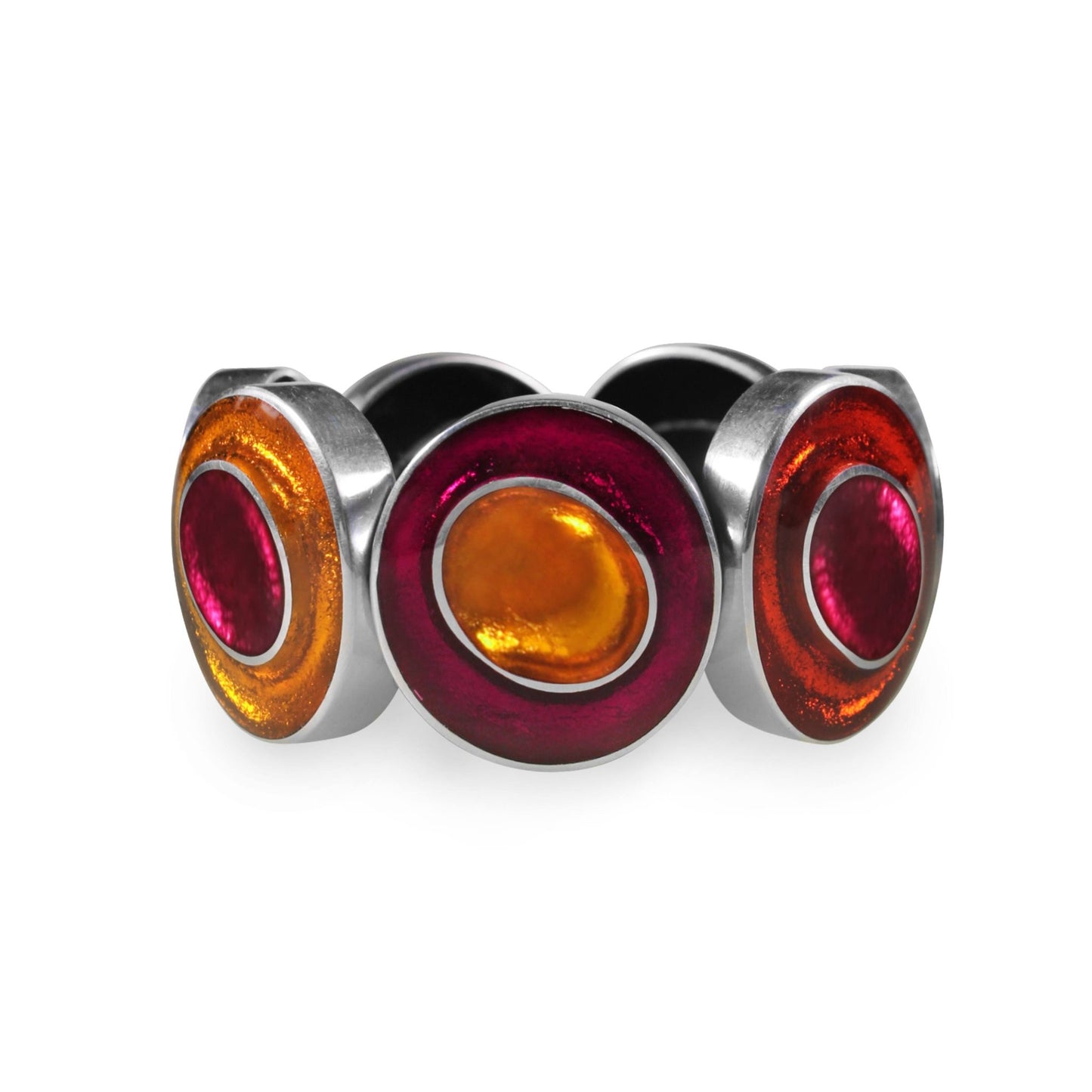St Tropez Organic Circles Shiny Bangle | The Jewellery Stop