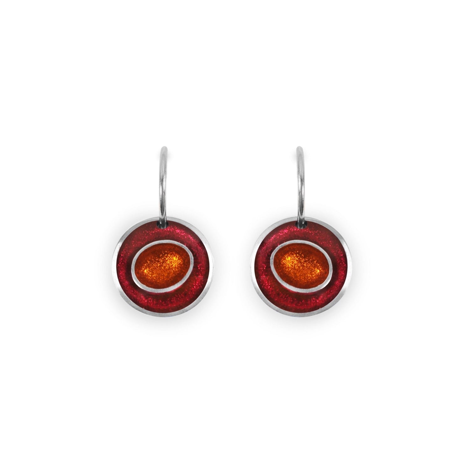 St Tropez Organic Circles Shiny Creole Earrings | The Jewellery Stop