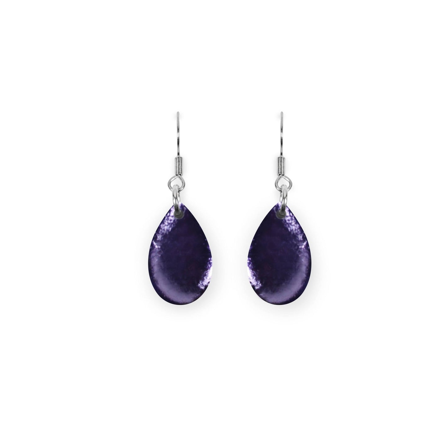 Bluebell Flower Shiny Petal Fish Hook Earrings | The Jewellery Stop