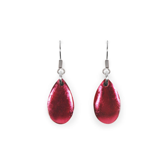 St Tropez Flower Shiny Petal Fish Hook Earrings | The Jewellery Stop