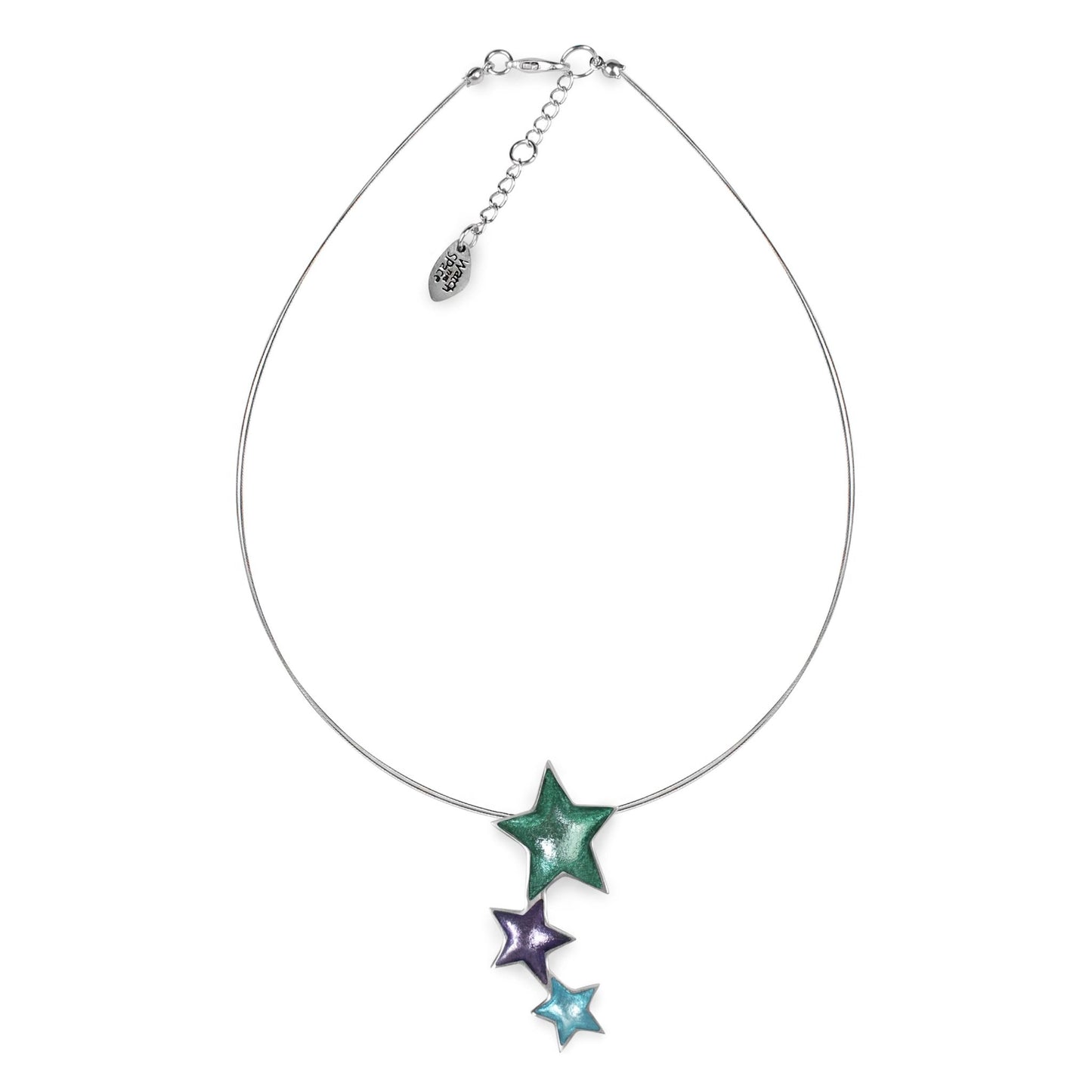 Bluebell Pewter Star Shiny Pendant | The Jewellery Stop