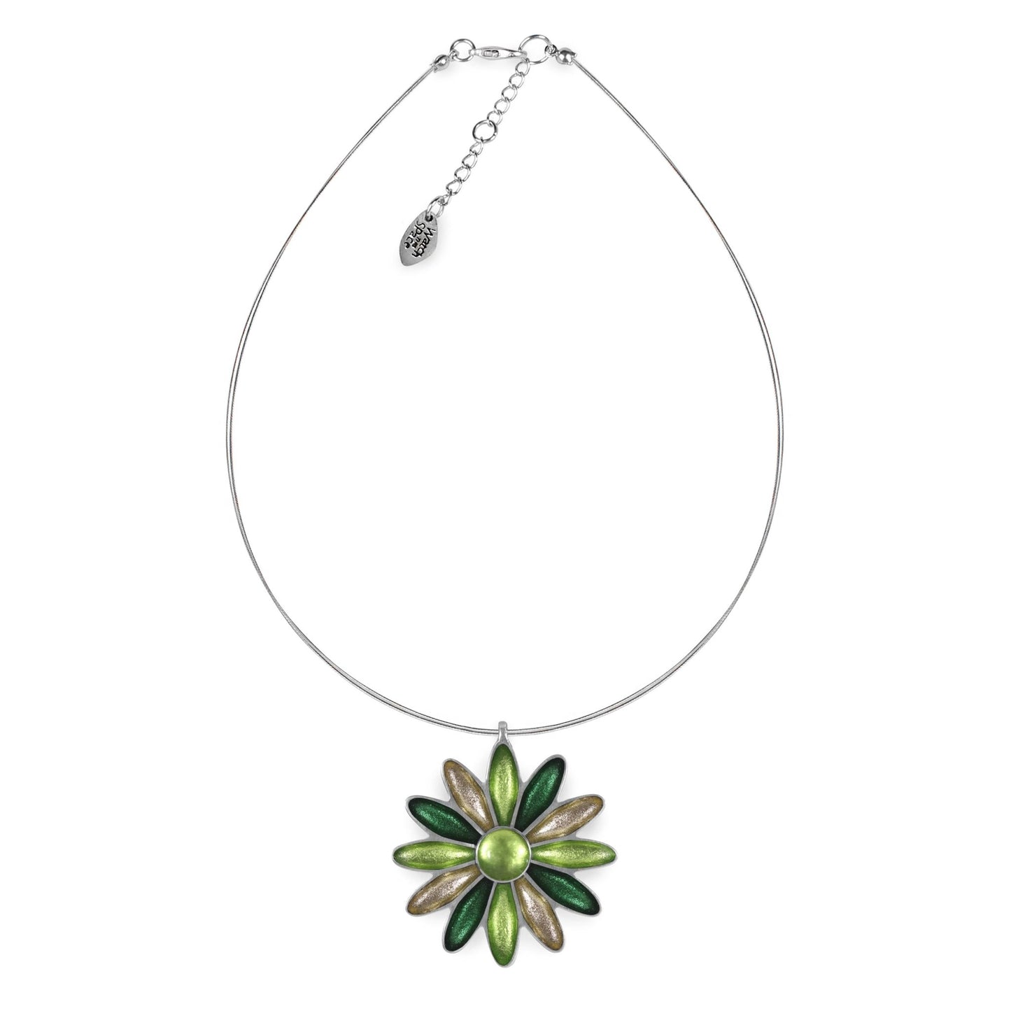 Kiwi Daisy Shiny Pendant | The Jewellery Stop
