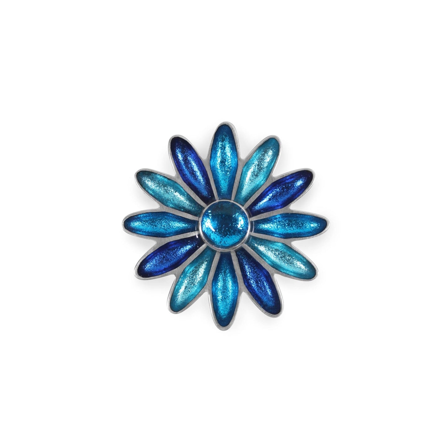 Turquoise Daisy Shiny Brooch | The Jewellery Stop