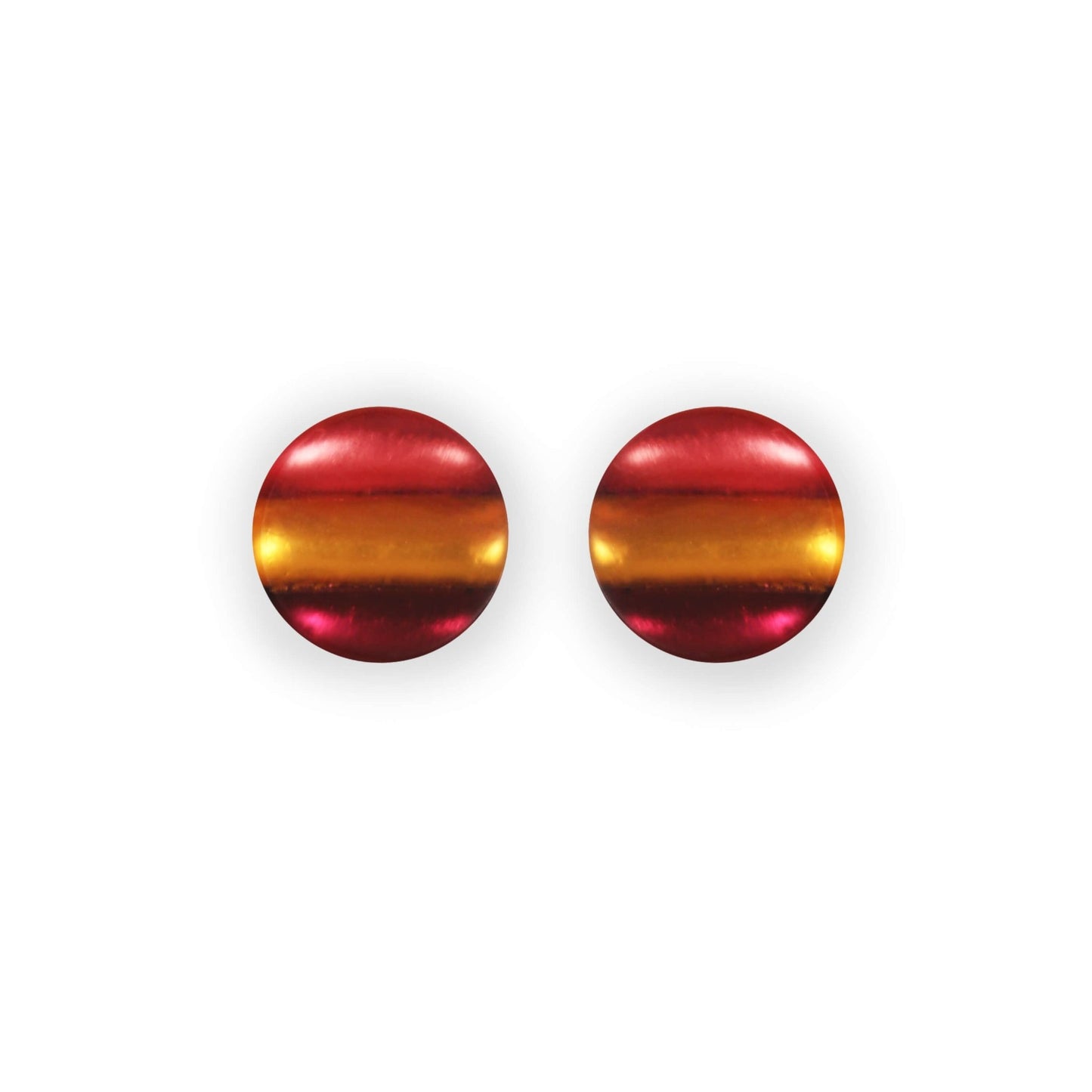 Latino Geometric Circles Matte Stud Earrings | The Jewellery Stop
