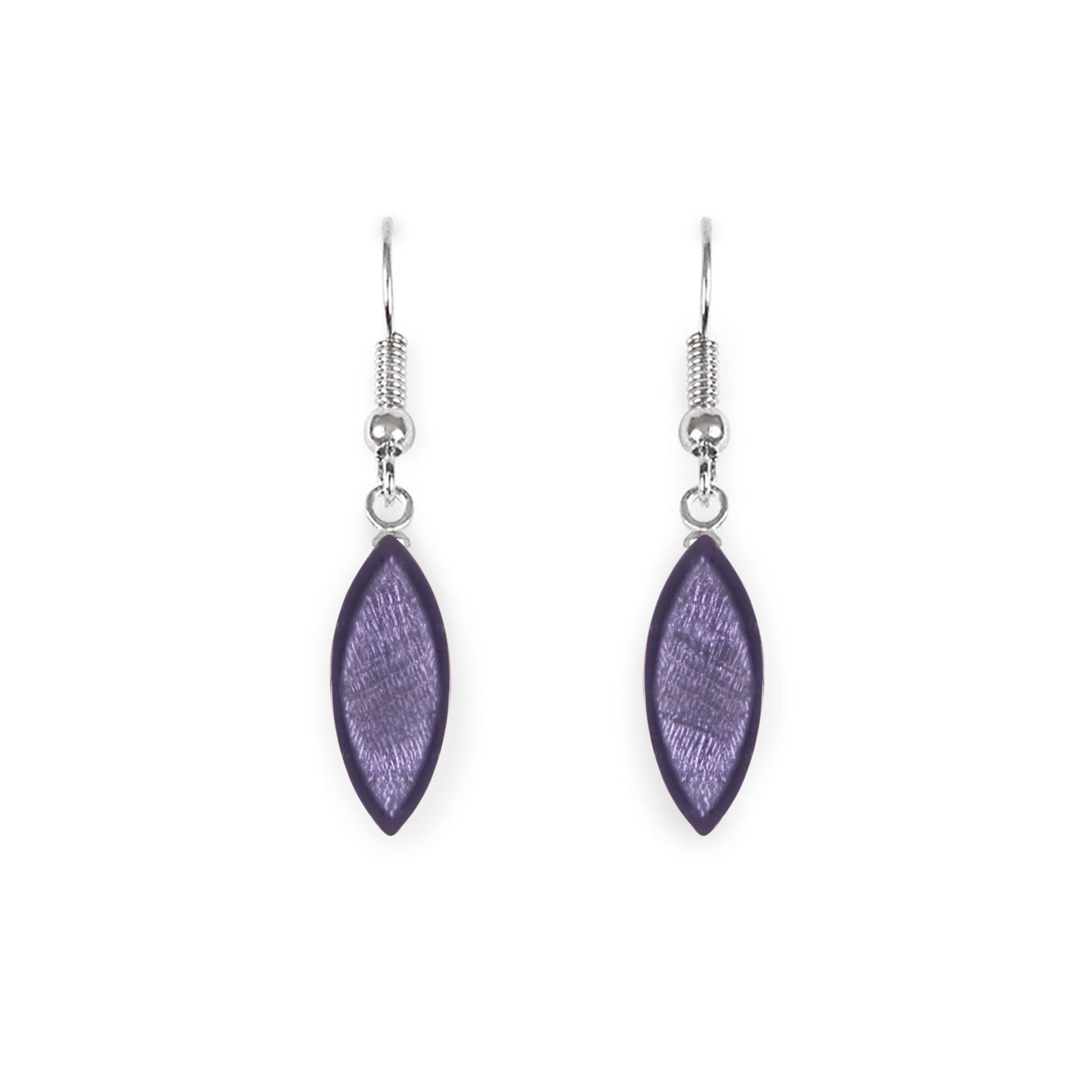 Bluebell Petal Shiny Fish Hook Earrings | The Jewellery Stop