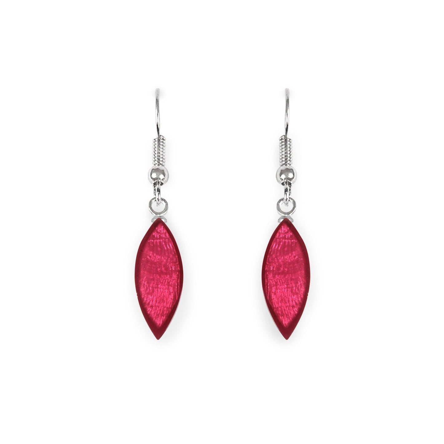 St Tropez Petal Shiny Fish Hook Earrings | The Jewellery Stop
