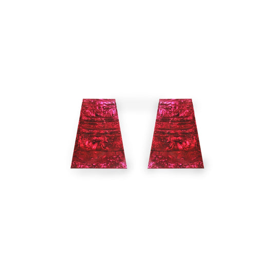 Pink Aztec Shiny Large Stud Earrings | The Jewellery Stop
