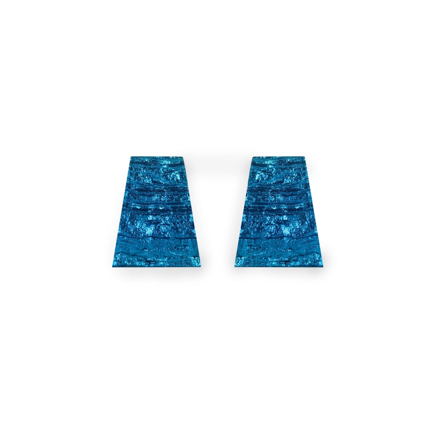 Turquoise Aztec Shiny Large Stud Earrings | The Jewellery Stop