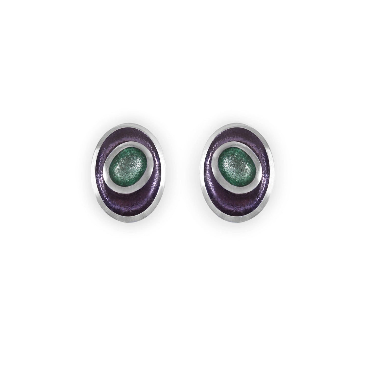 Bluebell Organic Circles Shiny Clip Earrings | The Jewellery Stop