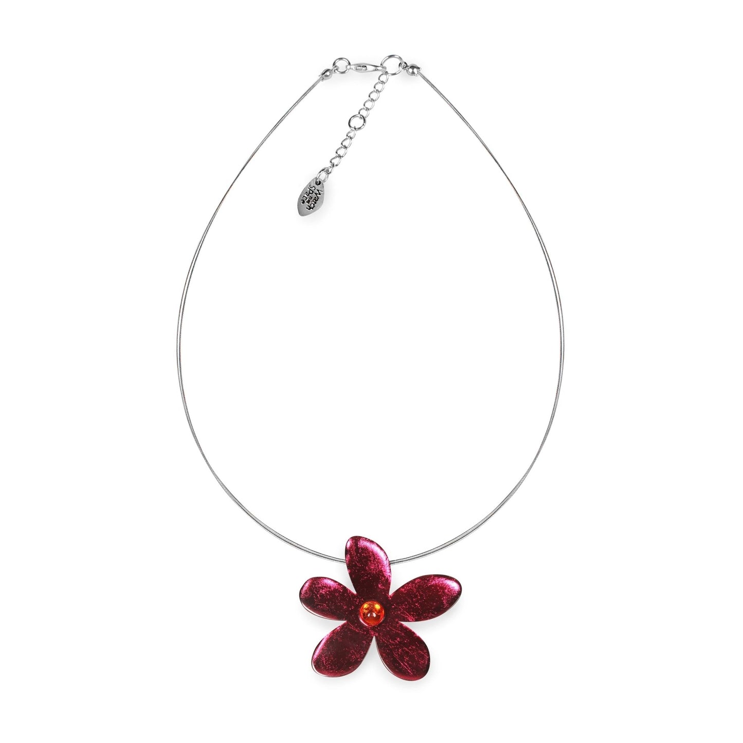 St Tropez Flower Shiny Small Pendant | The Jewellery Stop