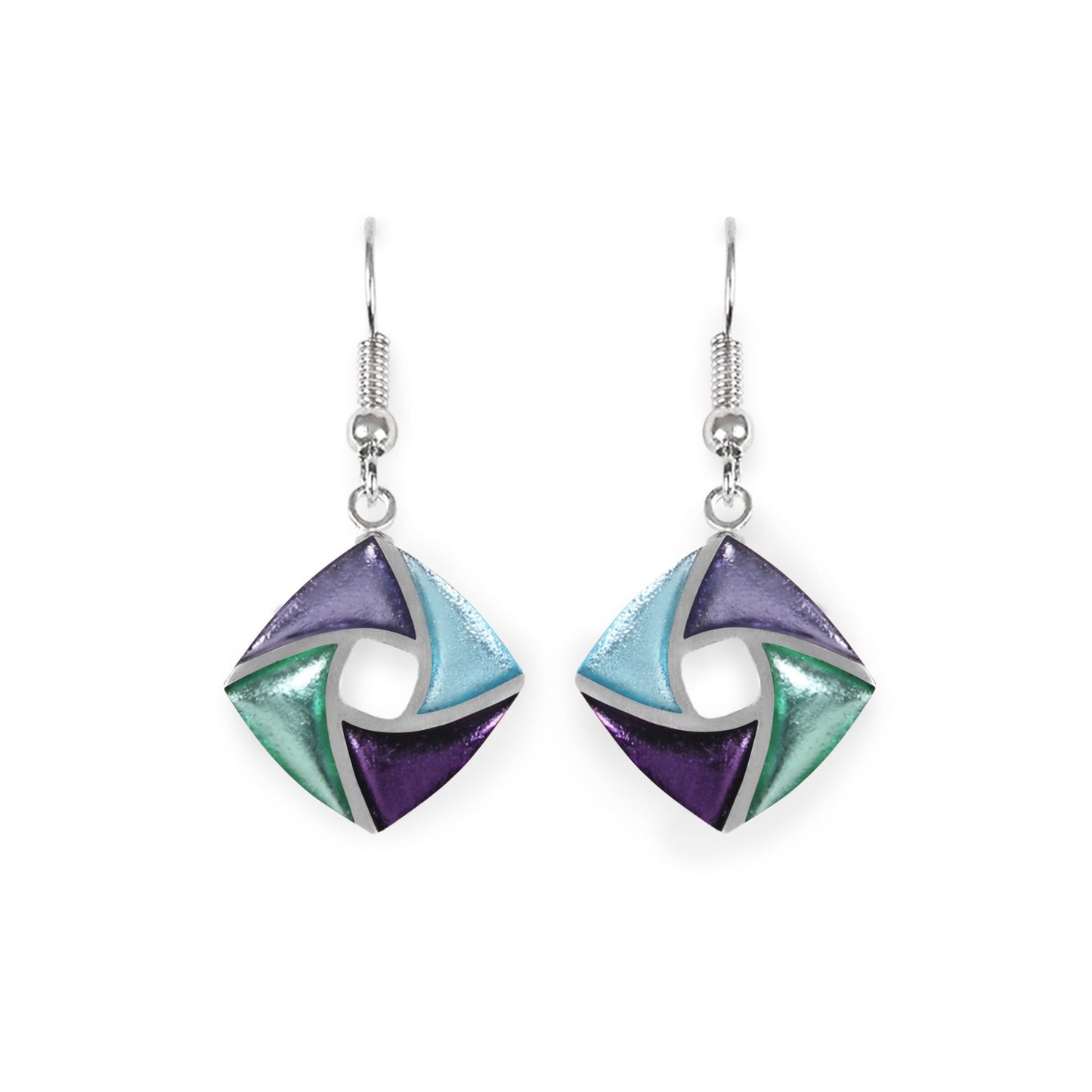 Bluebell Kite Shiny Small Fish Hook Earrings | The Jewellery Stop