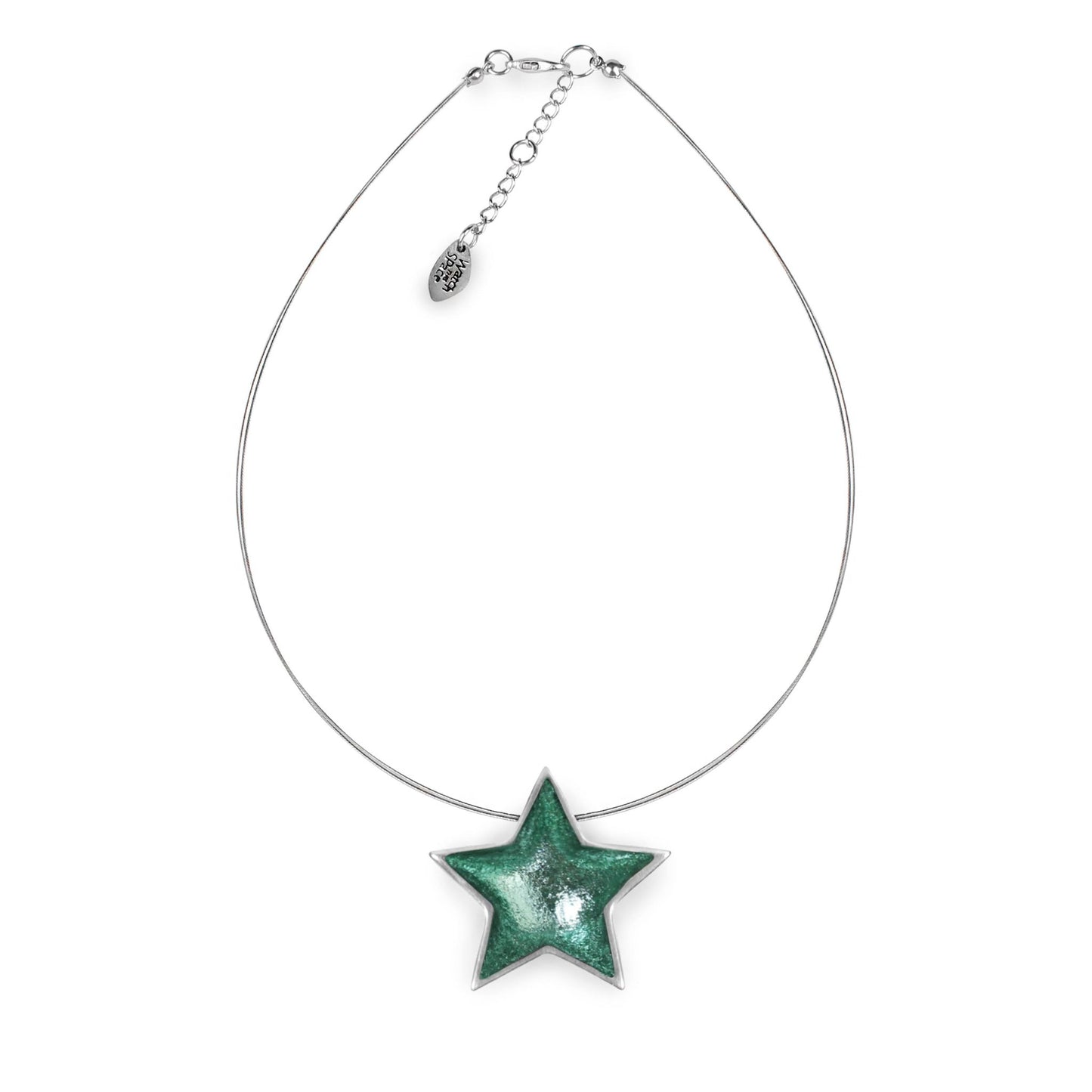 Bluebell Pewter Star Shiny Single Pendant | The Jewellery Stop