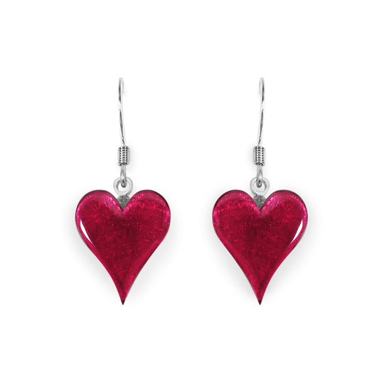 Pink Cupid Shiny Fish Hook Earrings | The Jewellery Stop