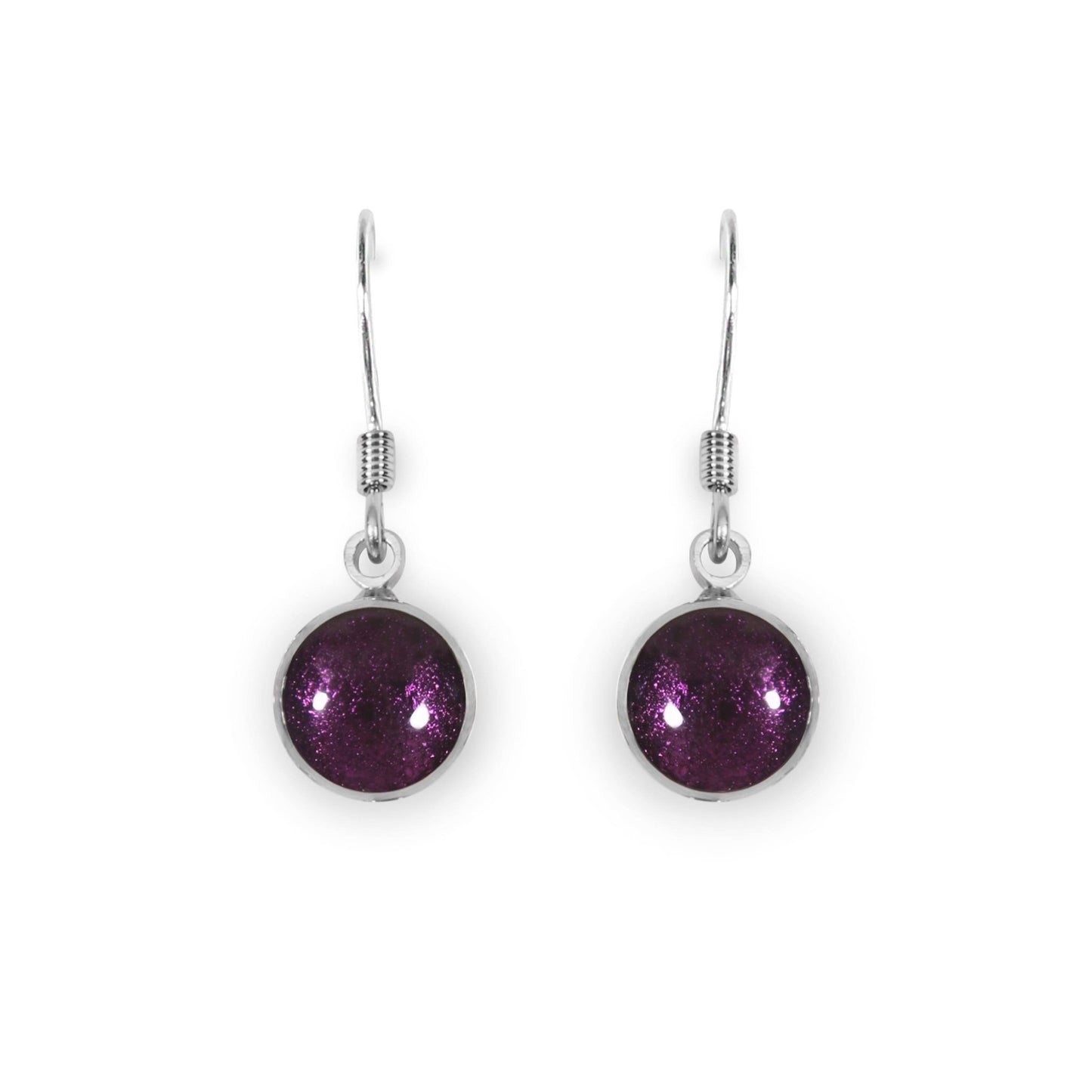 Rainbow Aluminium Circles Shiny Fish Hook Earrings | The Jewellery Stop