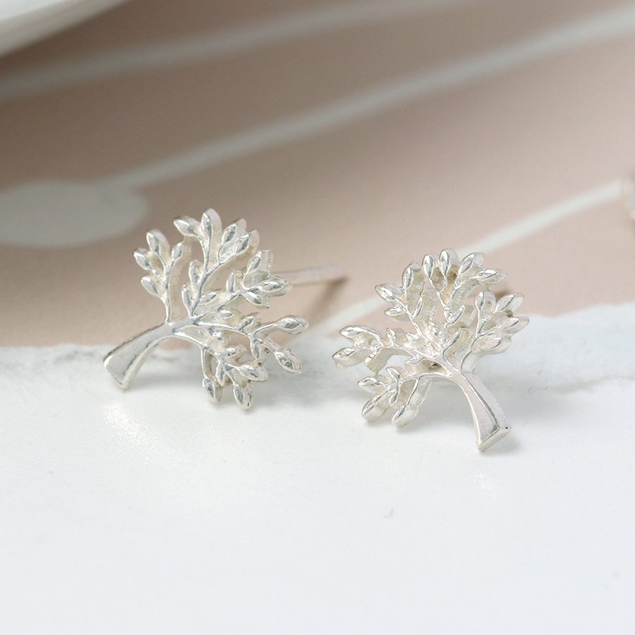 Sterling Silver Tree of Life Stud Earrings | The Jewellery Stop